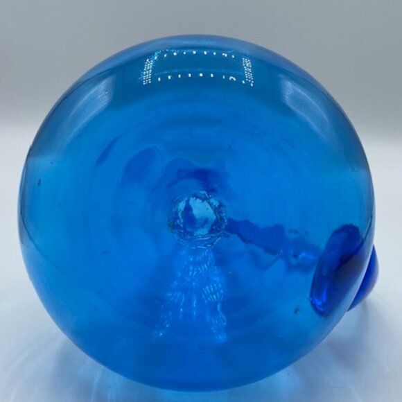 Vintage Rainbow Glass #797 Optic Blue Pitcher 60's - Picture 6 of 11